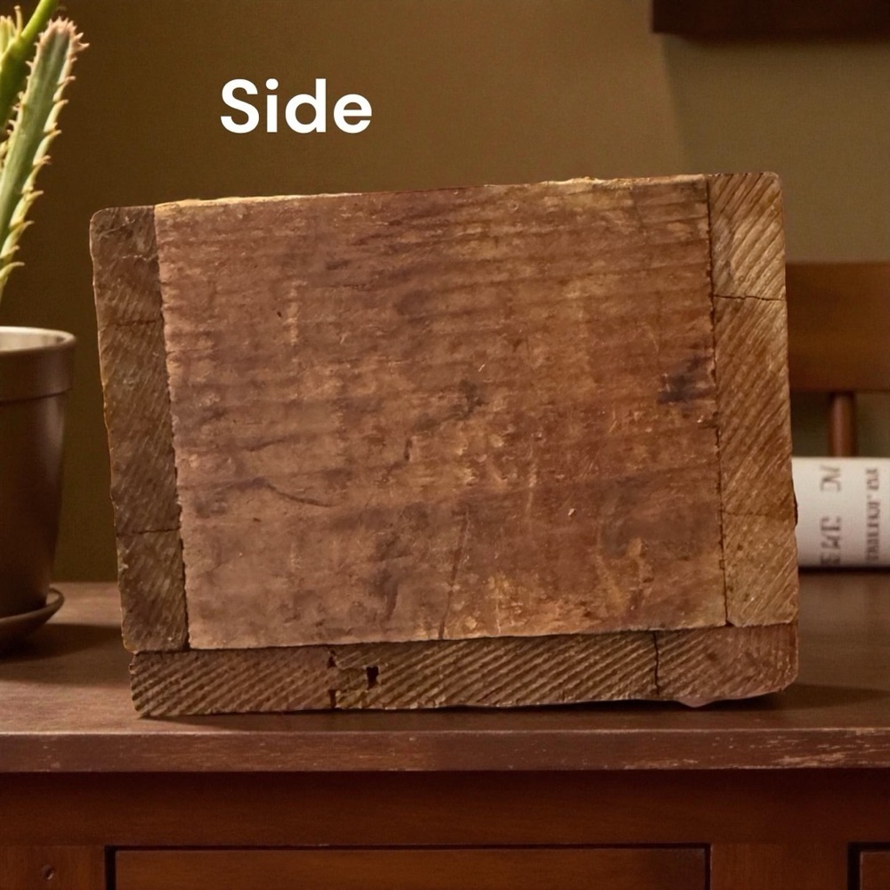 Vintage Wooden Crate MazeMade Quality Products Rustic Farmhouse Advertising Box - Picture 3 of 8
